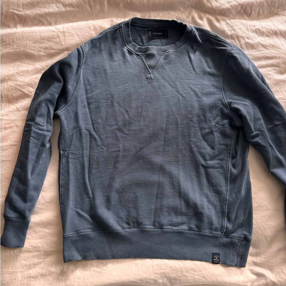 Lucky Brand Men's Slate Blue Crewneck Sweatshirt